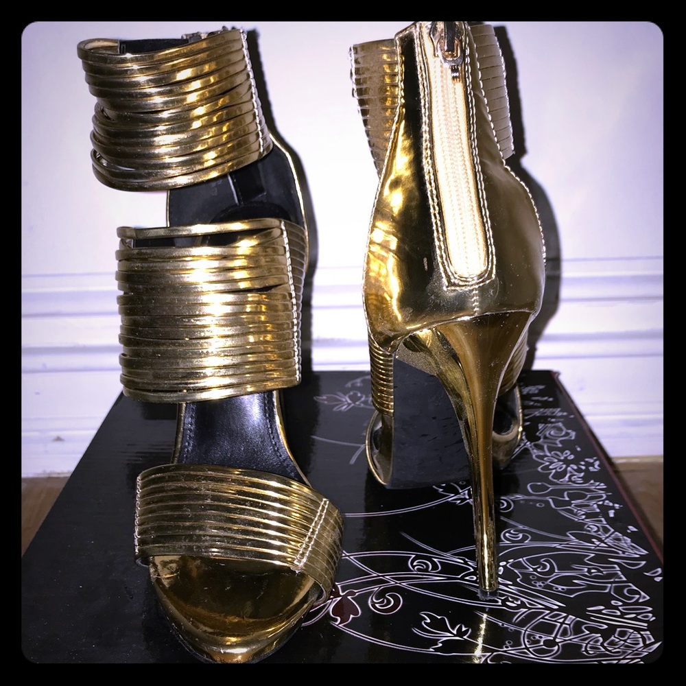 Shiny Gold Heels
